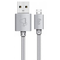 Cabo Micro USB Elg M510BS - 1 Metro / Nylon Trançado / 12W / 2.4A