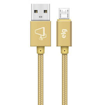 Cable Micro USB Elg M520BG - 2 Metros / Nylon Trenzado / 12W / 2.1A