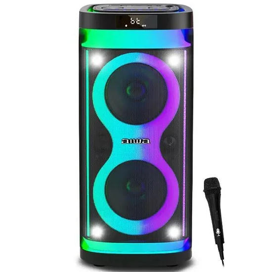 Caixa de Som Aiwa AWPOH4D SD / USB / Bluetooth / Karaokê