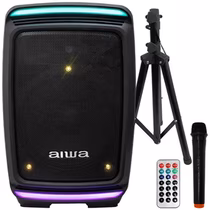Caixa de Som Aiwa AWSP14TW SD / USB / Bluetooth / Karaokê