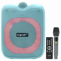 Caixa de Som Ecopower EP-1965 SD / USB / Bluetooth / Karaokê