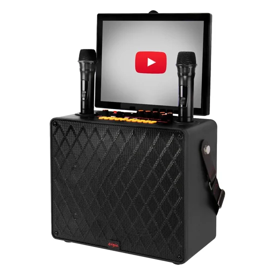 Caixa de Som Ninja NJ-2A2 SD / USB / Bluetooth / Karaokê