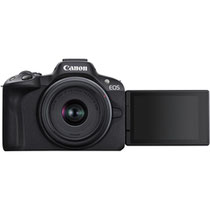 Câmera Digital Canon EOS R50 24.2MP 3.0" Lente RF-S 18-45MM IS STM + Lente RF-S 55-210MM IS STM foto 2
