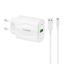 Cargador Yookie KI98Y Bivolt - Cable USB-C