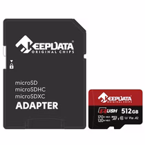 Cartão de Memória Keepdata Rush Micro SDXC 512GB 170MB/s