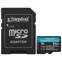 Cartão de Memória Kingston Canvas Go! Plus Micro SDXC 64GB 200MB/s