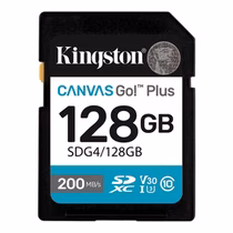 Cartão de Memória Kingston Canvas Go! Plus SDXC 128GB 200MB/s