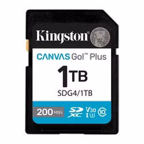 Cartão de Memória Kingston Canvas Go! Plus SDXC 1TB 200MB/s
