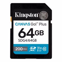 Cartão de Memória Kingston Canvas Go! Plus SDXC 64GB 200MB/s