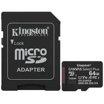 Cartão de Memória Kingston Canvas Select Plus Micro SDXC 64GB Classe 10 150MB/s