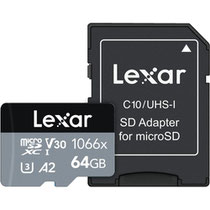 Cartão de Memória Lexar 1066X Micro SDXC 64GB Classe 10 160MB/s