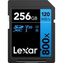 Cartão de Memória Lexar 800X SDXC 256GB Classe 10 120MB/s
