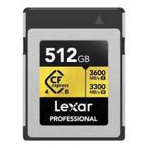 Cartão de Memória Lexar Professional Gold Tipo B CF Express 512GB