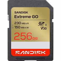 Cartão de Memória Sandisk Extreme GO SDXC 256GB 230MB/s