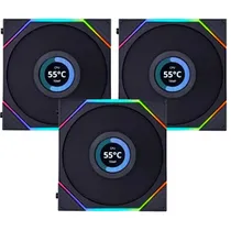 Cooler Lian Li Uni Fan SL Wireless LCD 120 Kit 3 em 1 ARGB