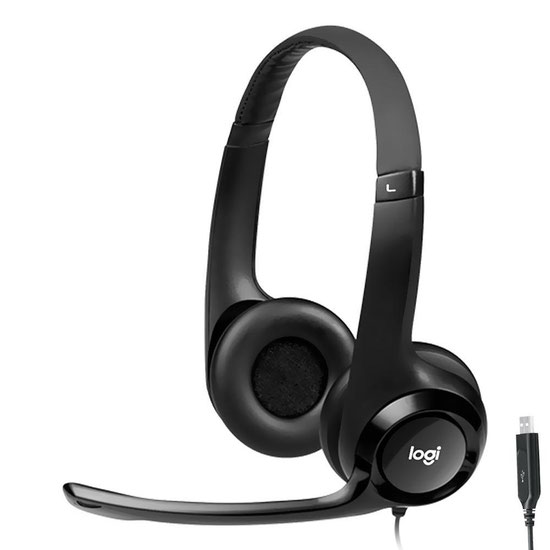 Logitech H390 — 981-001285 • branco • USB-A