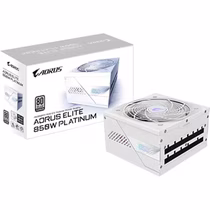 Fonte Gigabyte Aorus Elite ATX GP-AE850PM PG5 Ice 80 Plus Platinum 850W