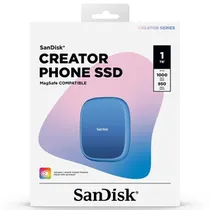 SSD Externo Sandisk Creator Phone 1TB USB-C 3.2 foto 2