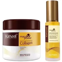 Máscara Capilar Karseell Maca Essence Repair Collagen 500ML + Óleo Capilar 50ML