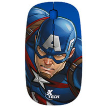 Mouse X-Tech Capitán América XTM-M340CA Óptico Inalámbrico
