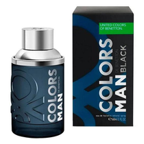 Perfume Benetton Colors Man Black Eau de Toilette Masculino 60ML foto 2