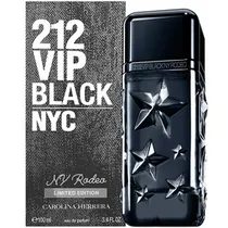 Perfume Carolina Herrera 212 Vip Black NY Rodeo Eau de Parfum Masculino 100ML