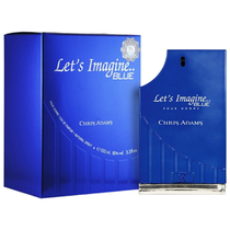 Perfume Chris Adams Let's Imagine Blue Pour Homme Eau de Parfum Masculino 100ML