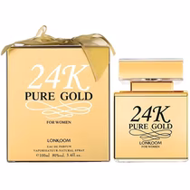 Perfume Lonkoom 24K Pure Gold Eau de Parfum Feminino 100ML