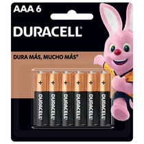 Pilha Duracell AAA - 6 Unidades