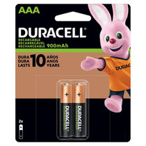 Pilha Duracell AAA Recarregável - 2 Unidades
