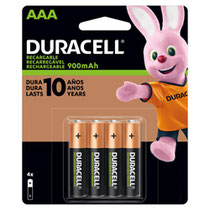 Pilha Duracell AAA Recarregável - 4 Unidades