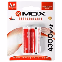 Pila Mox AA Recargable MOB2AA43 - 2 Unidades