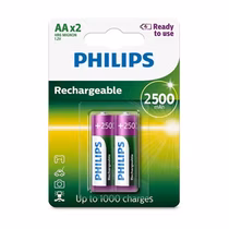Pila Philips AA Recargable R6B2RTU25/97 - 2 Unidades