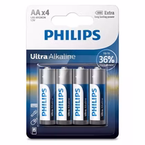 Pilha Philips AA Ultra Alcalina LR6-E4B/97 - 4 Unidades
