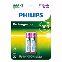 Pila Philips AAA Recargable R03B2RTU10/97 - 2 Unidades