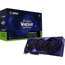 Placa de Vídeo MSI GeForce RTX5070 World Of Warcraft Midnight Void Edition OC 12GB GDDR7 PCI-Express