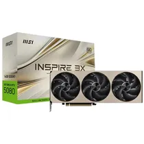 Placa de Vídeo MSI GeForce RTX5080 Inspire 3X OC 16GB GDDR7 PCI-Express