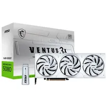 Placa de Video MSI GeForce RTX5080 Ventus 3X OC White 16GB GDDR7 PCI-Express
