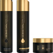 Shampoo e Condicionador Sebastian Dark Oil 250ML + Máscara 150ML
