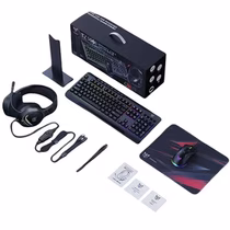 Teclado Onikuma TZ5008 USB Com Mouse / Mouse Pad / Fone de Ouvido / Suporte