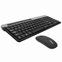 Teclado Satellite AK-611G Inalámbrico Con Mouse foto 1