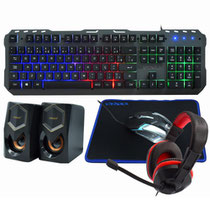 Teclado Satellite GK-53 USB Com Mouse / Mouse Pad / Fone de Ouvido / Caixa de Som