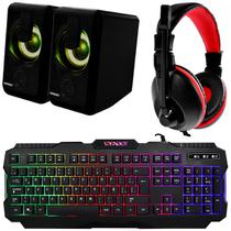 Teclado Satellite KG502 USB Com Mouse / Mouse Pad / Fone de Ouvido / Caixa de Som foto 1