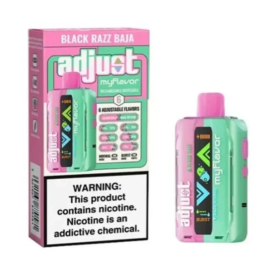 Vaper Descartável Adjust MyFlavor Black Razz Baja 40000 Puffs