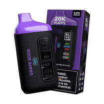 Vaper Descartável BLVK Bar Grape Soda 20000 Puffs