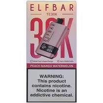 Vaper Descartável Elfbar TE30K Peach Mango Watermelon 30000 Puffs