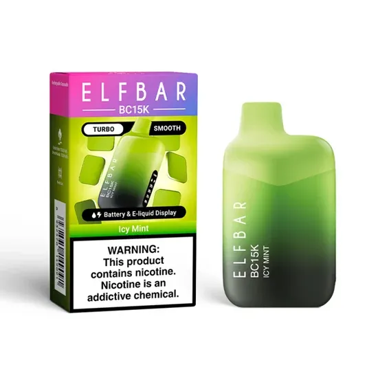Vaper Descartável Elfbar BC15K Icy Mint 15000 Puffs no Paraguai | Compras Paraguai