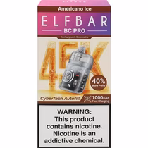 Vaper Descartável Elfbar BC Pro Americano Ice 45000 Puffs