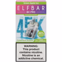 Vaper Descartable Elfbar BC Pro Green Apple Ice 45000 Puffs