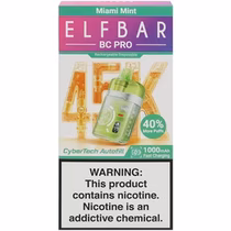 Vaper Descartável Elfbar BC Pro Miami Mint 45000 Puffs